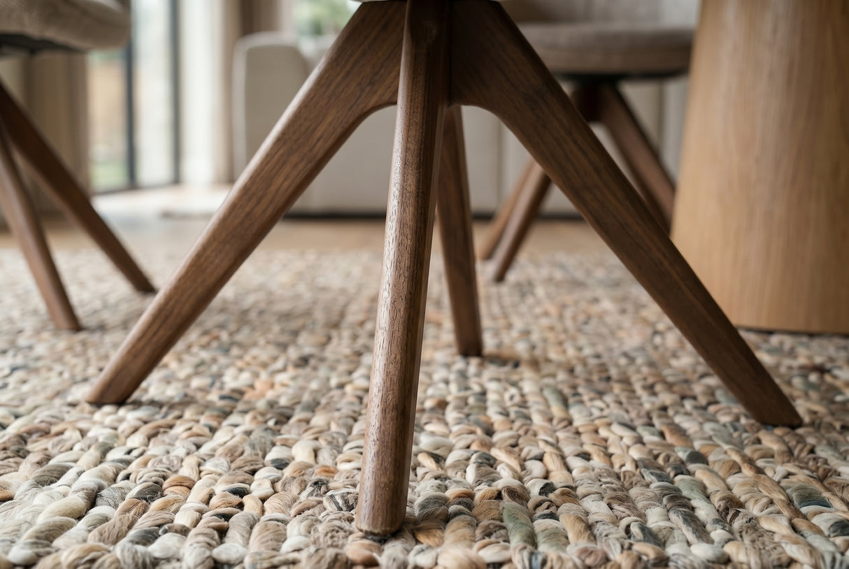 Drehstuhl UNIQUE 180° Auto-Rückstellung mit Armlehnen Strukturstoff taupe beige braun