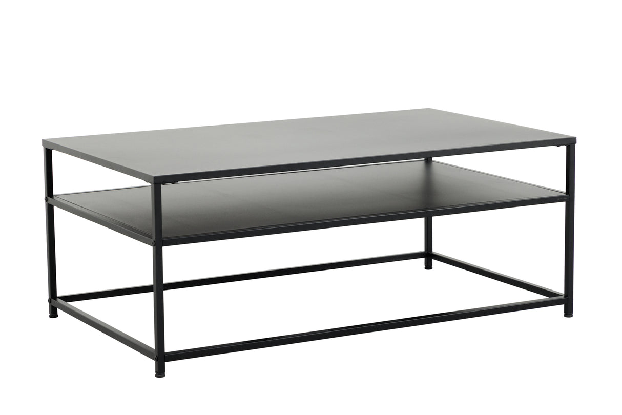 Couchtisch DURA STEEL 100cm pulverbeschichtetes Metall schwarz