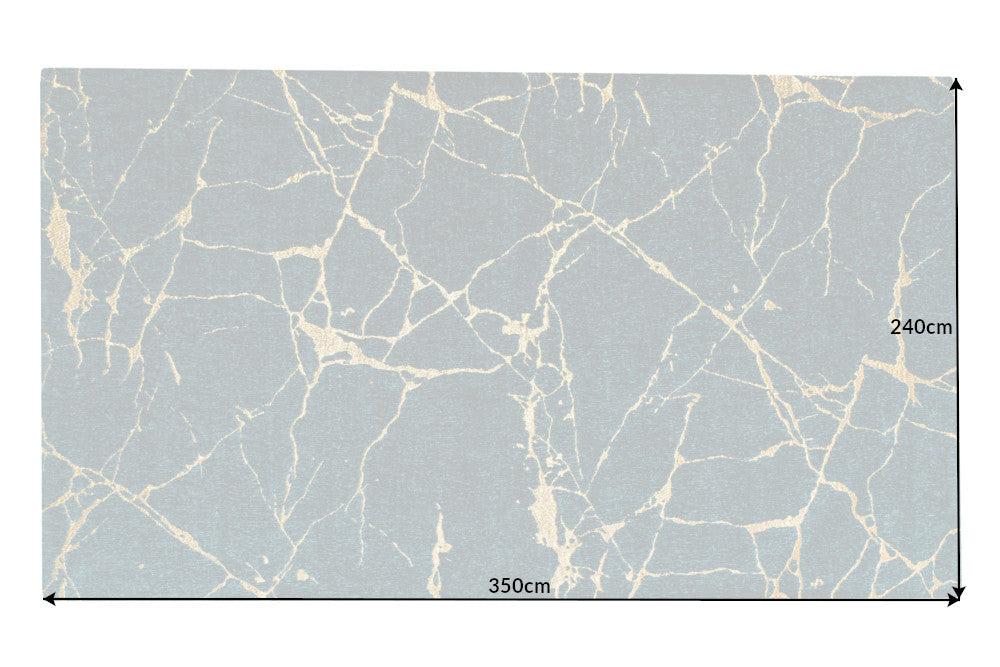 Teppich MARMOR 160x240cm grün blaugrün gold