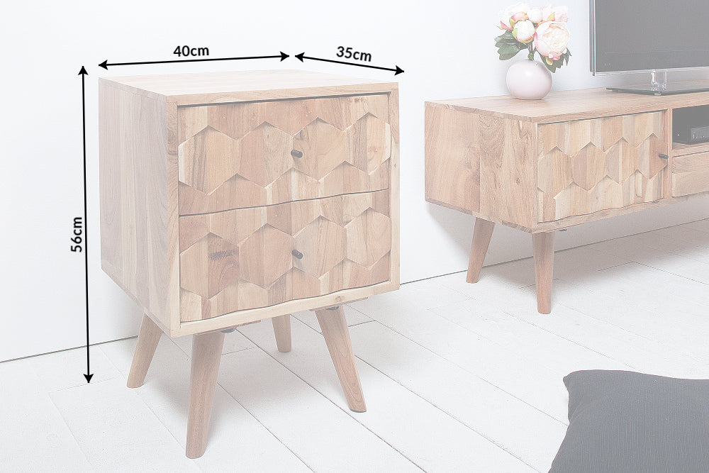 Nachttisch MYSTIC LIVING 56cm Akazienholz