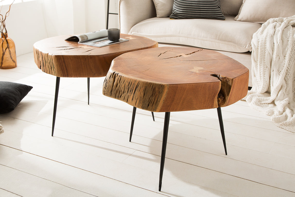 Coffee table GOA 60cm massive acacia wood