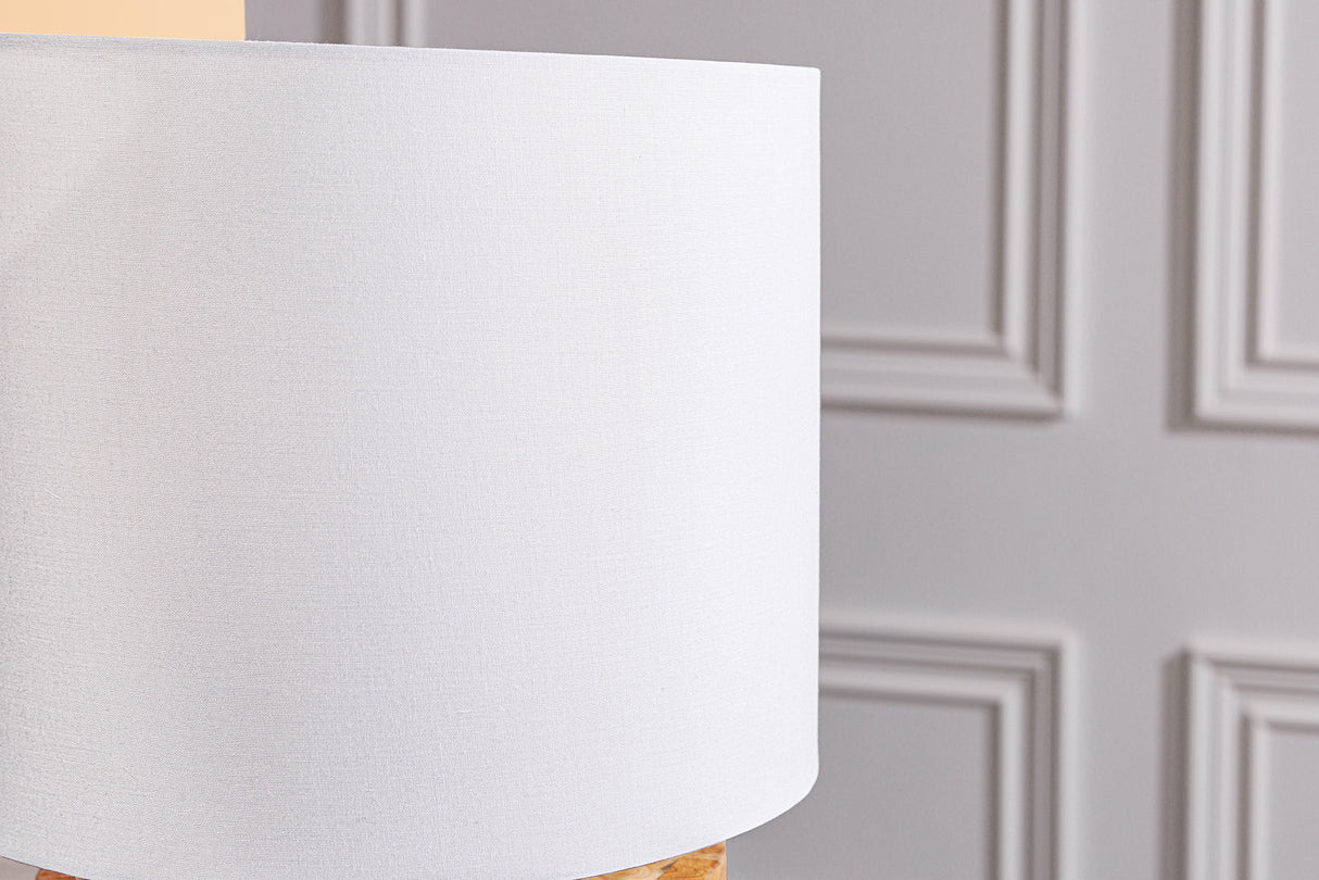 Table lamp PURE NATURE 45cm recycled iron wood