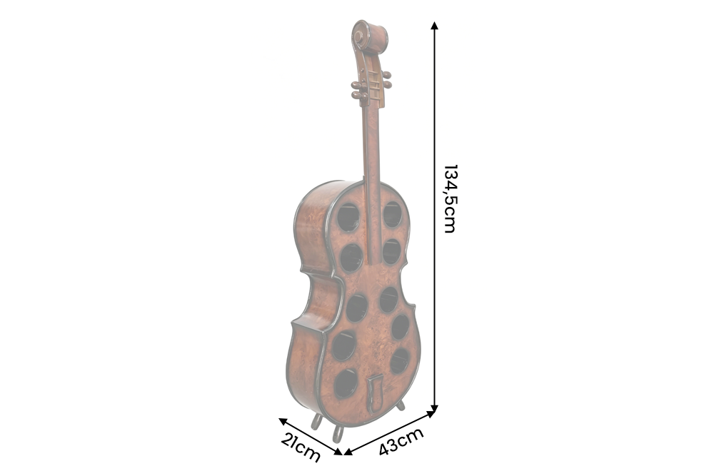 Wine shelf CELLO 135cm for 10 bottles pine wood
