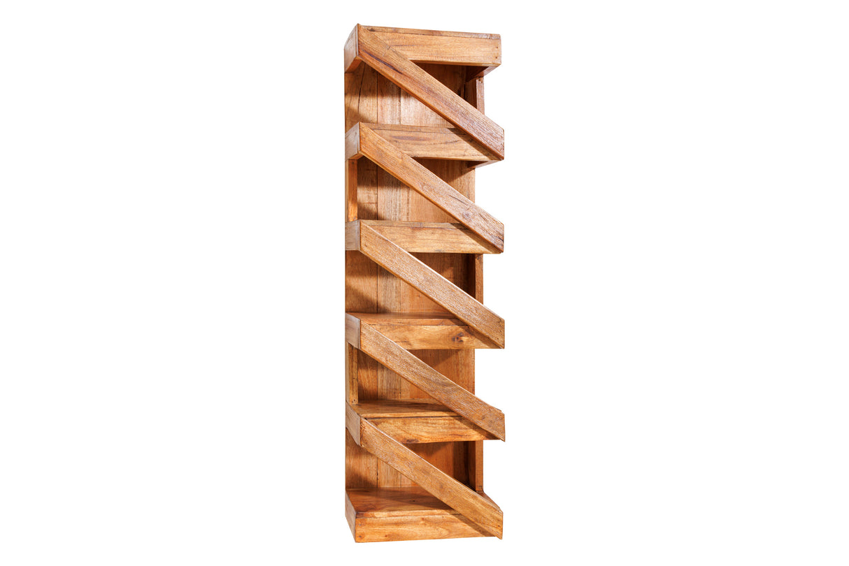 Wine rack MAKASSAR 80cm for 5 bottles recycled wood