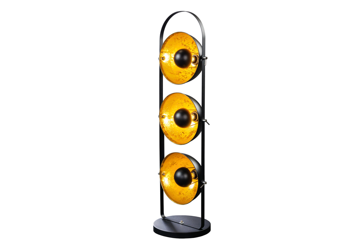 Floor lamp STUDIO 130cm 3s black gold