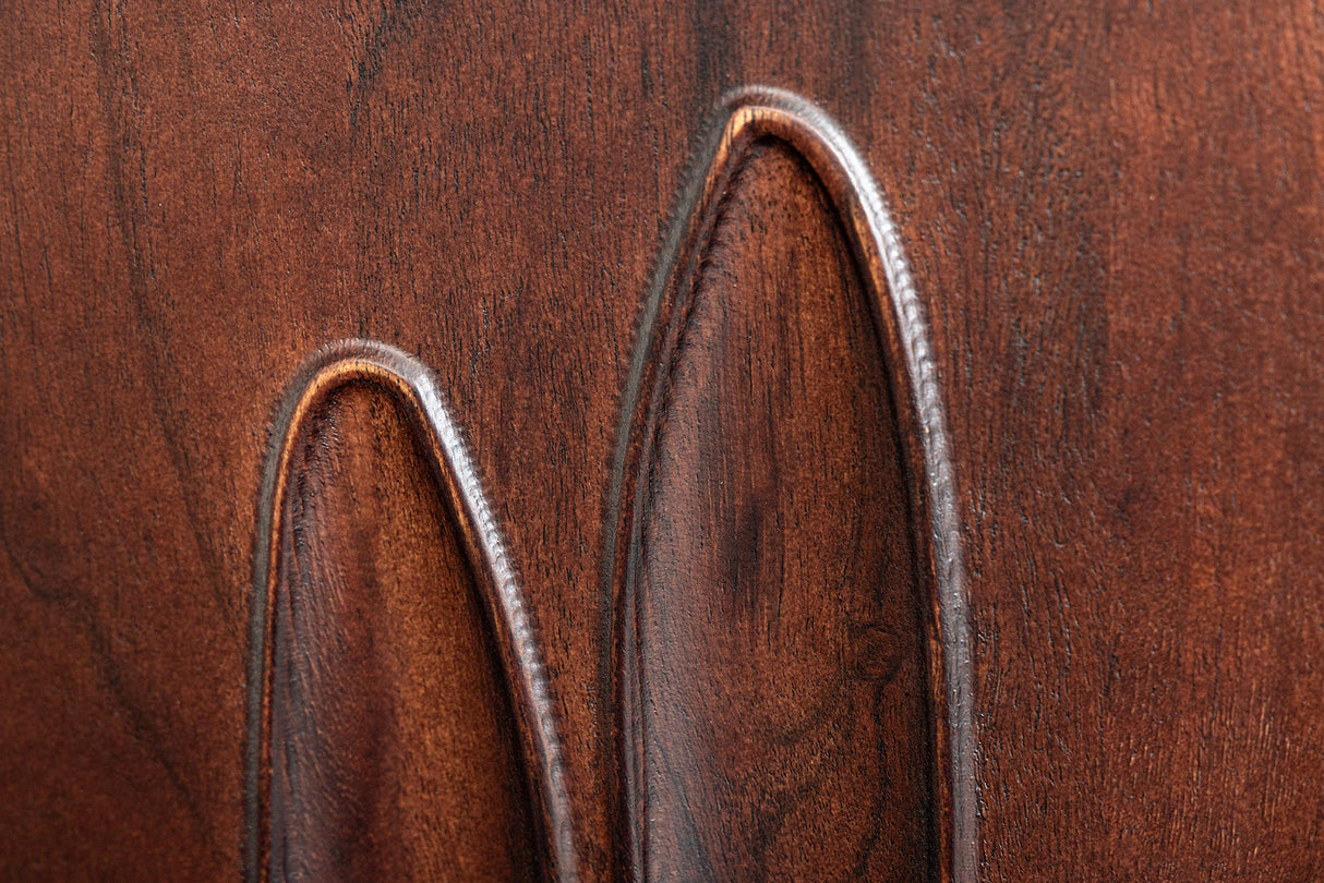 Sideboard DUNE 175cm 3D Akazienholz dunkel walnussbraun