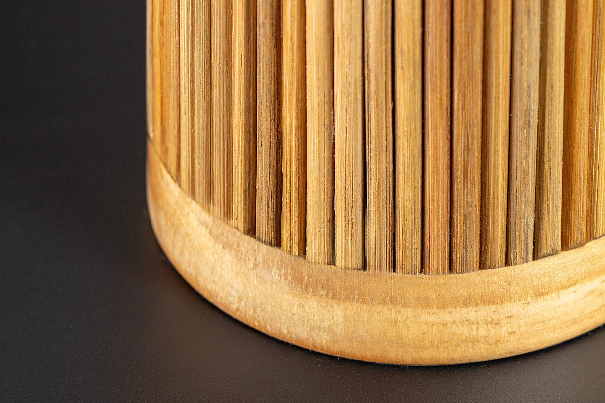 Table lamp GATSBY 50cm willow- and pinewood natural white lampshade