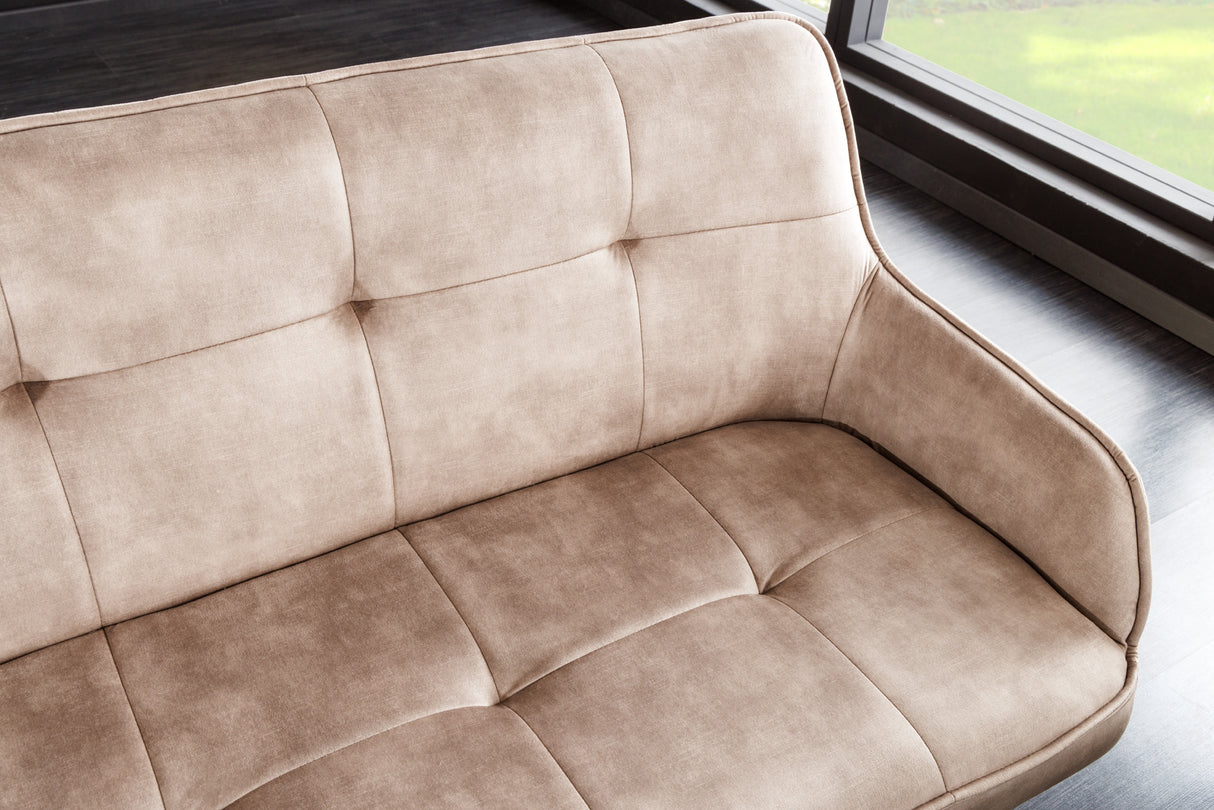 Bench EUPHORIA 160cm velvet champagne greige