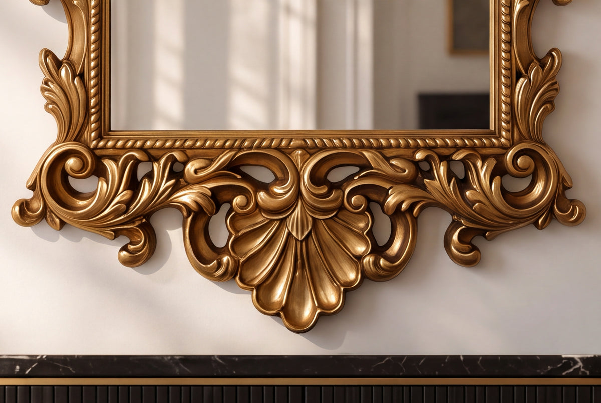 Wall mirror OPULENT 125cm gold