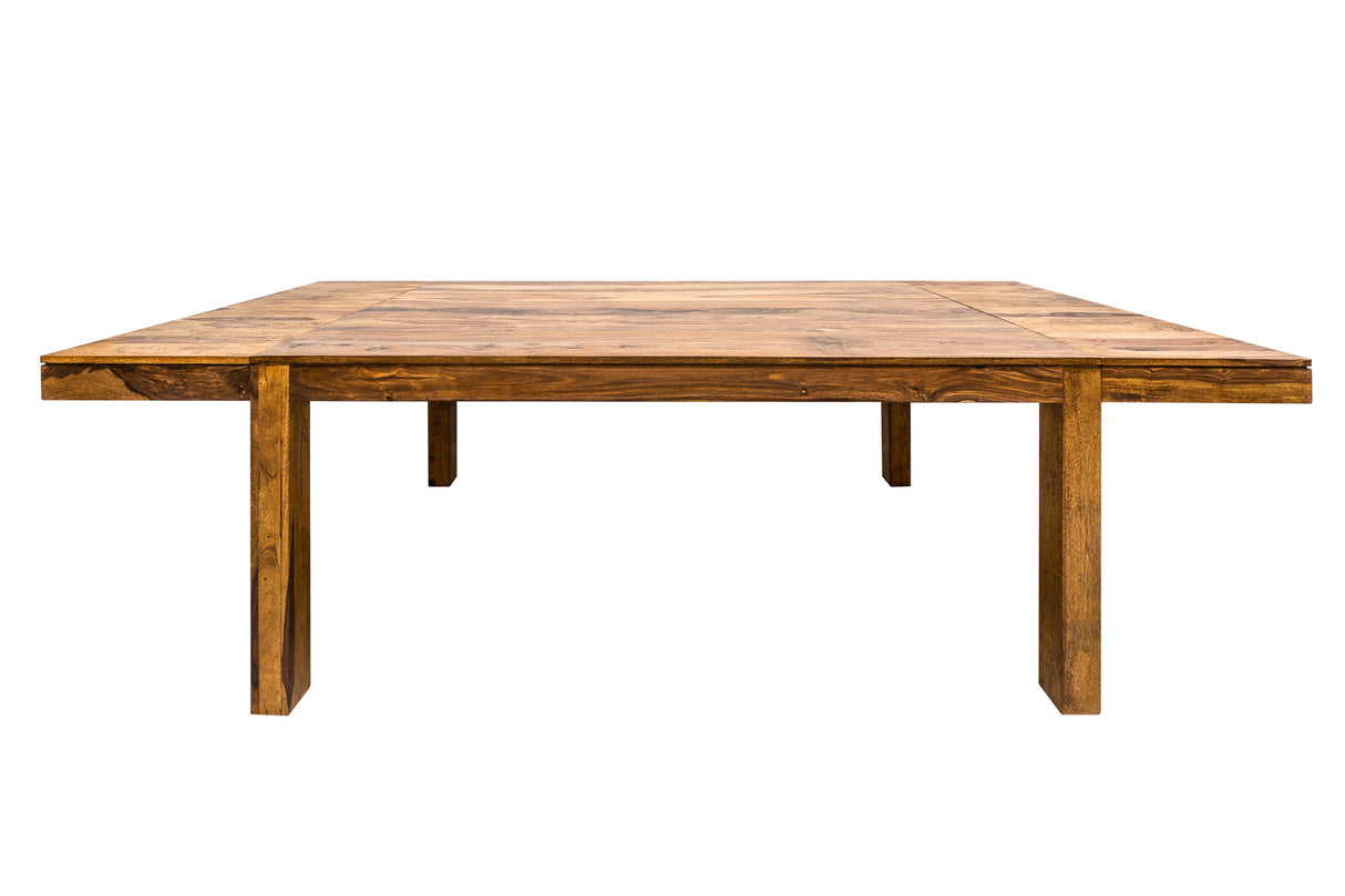 Dining table LAGOS 160-240cm w/ pegboards sheesham