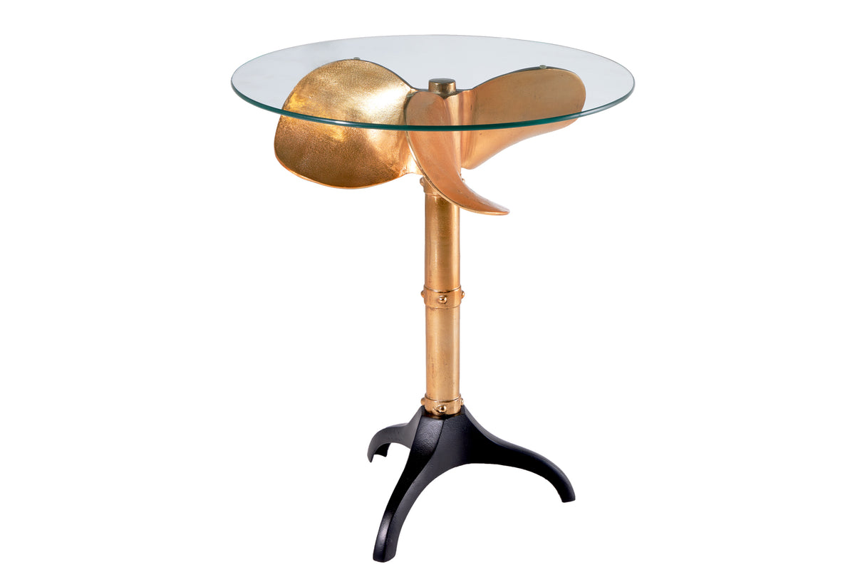 Beistelltisch OCEAN 75cm gold ohne Glasplatte