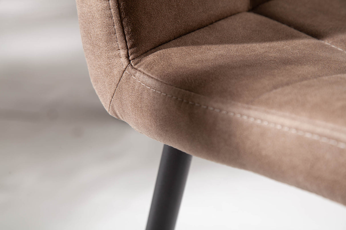 Stuhl MODENA Mikrofaser antik taupe