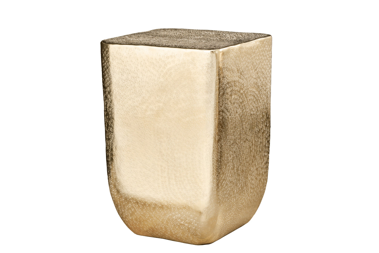 Beistelltisch UNIT 45cm Hammerschlageffekt gold