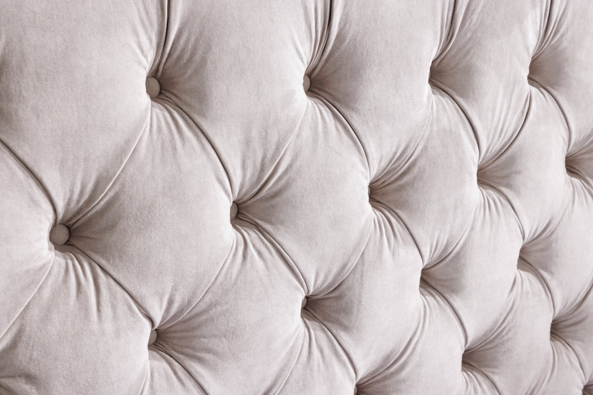 Bed PARIS CHESTERFIELD 160x200cm velvet champagne