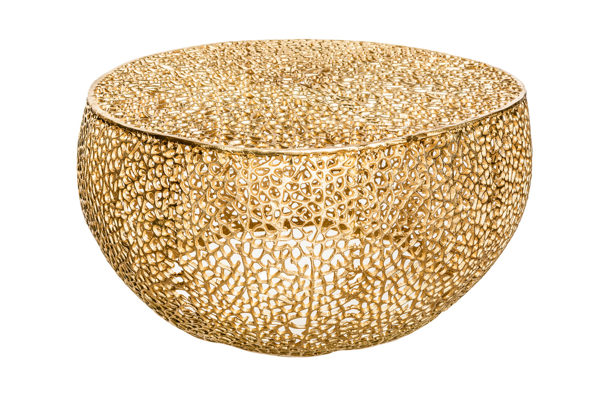 Couchtisch ABSTRACT LEAF 80cm gold