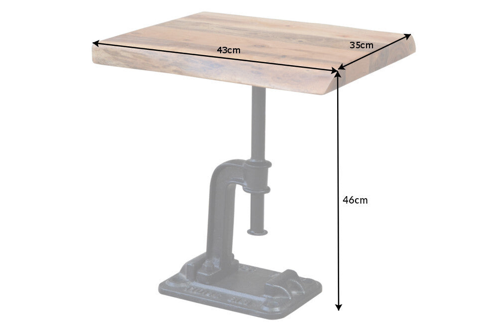 Beistelltisch FACTORY 45cm Akazie massiv 35mm Holz