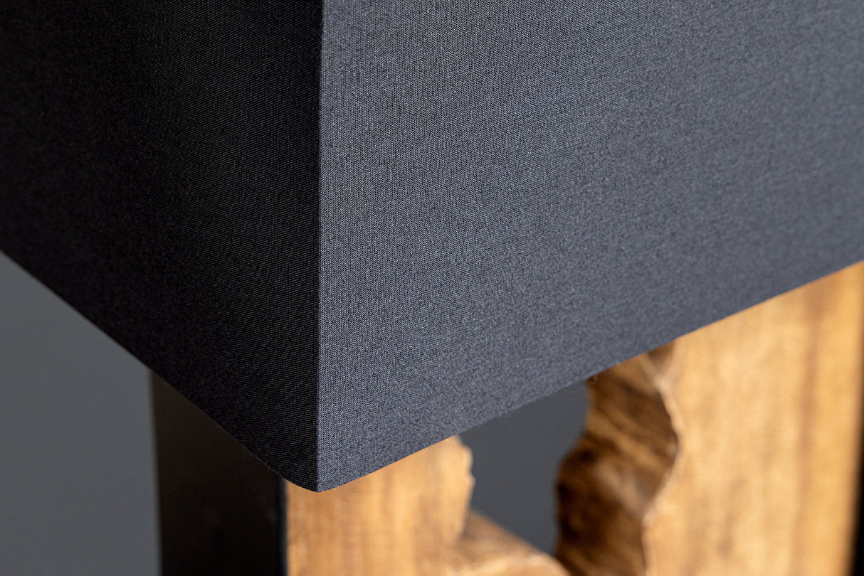 Stehleuchte DESIGNED BY NATURE 165cm Regenbaumholz natur schwarz