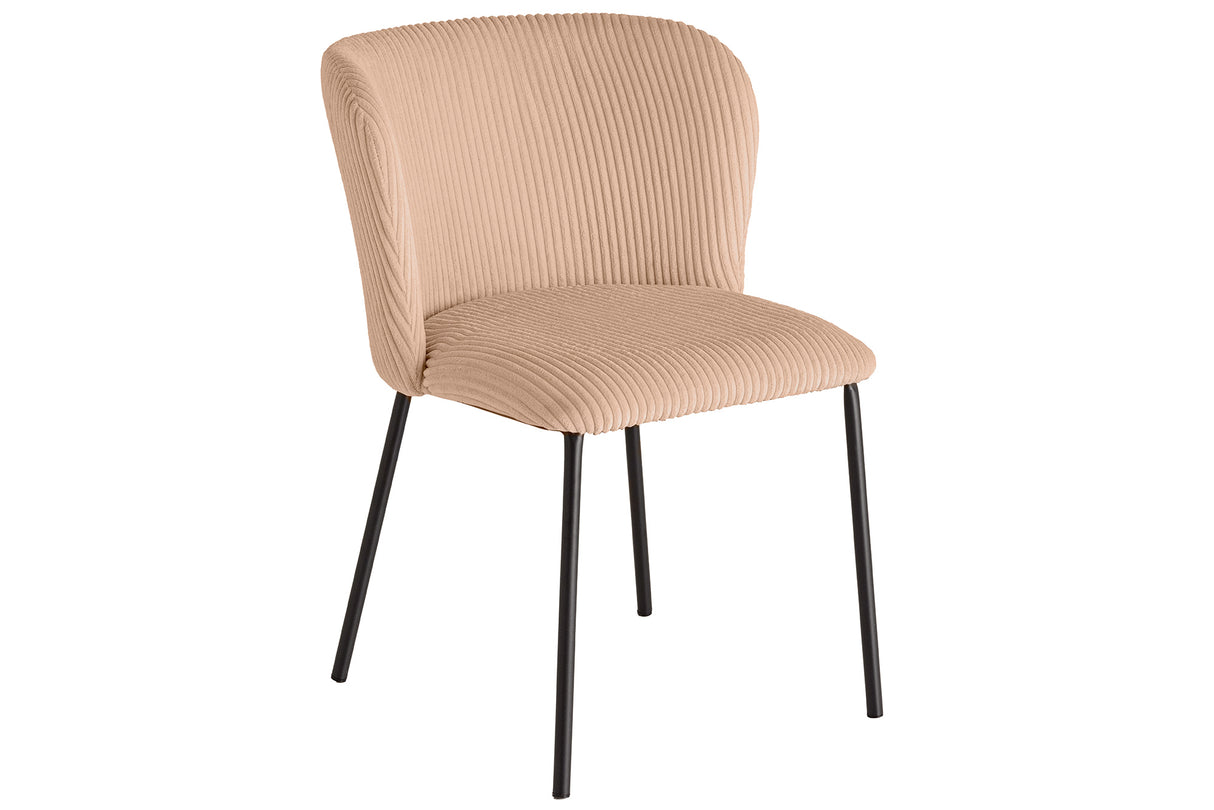 Chair LYON black metal rack cord pink