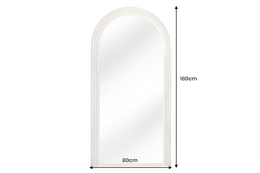Wandspiegel ART DECO 160cm weiß