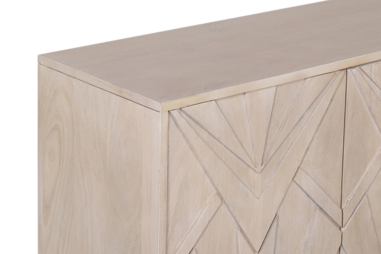 Sideboard METROPOLITAN 170cm 3D Mangoholz weiß gekälkt