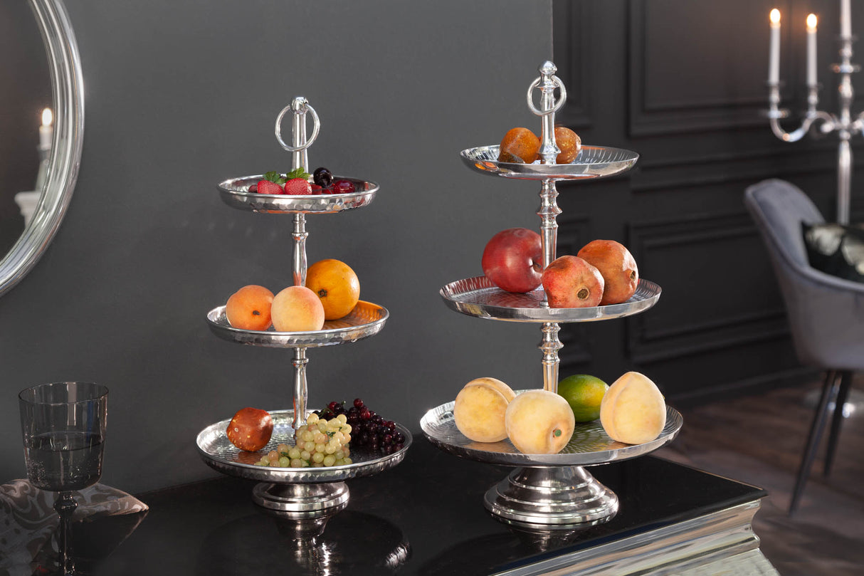 Etagere ORIENT 50cm 3 trays silver