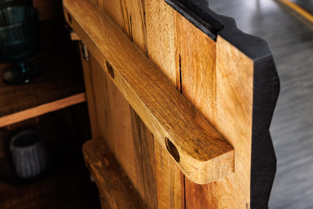 Highboard ILLUSION 120cm mango black