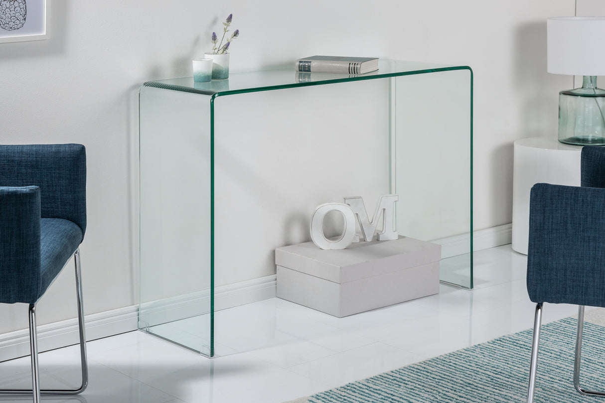 Desk office table FANTOME 100cm 12mm tempered glass