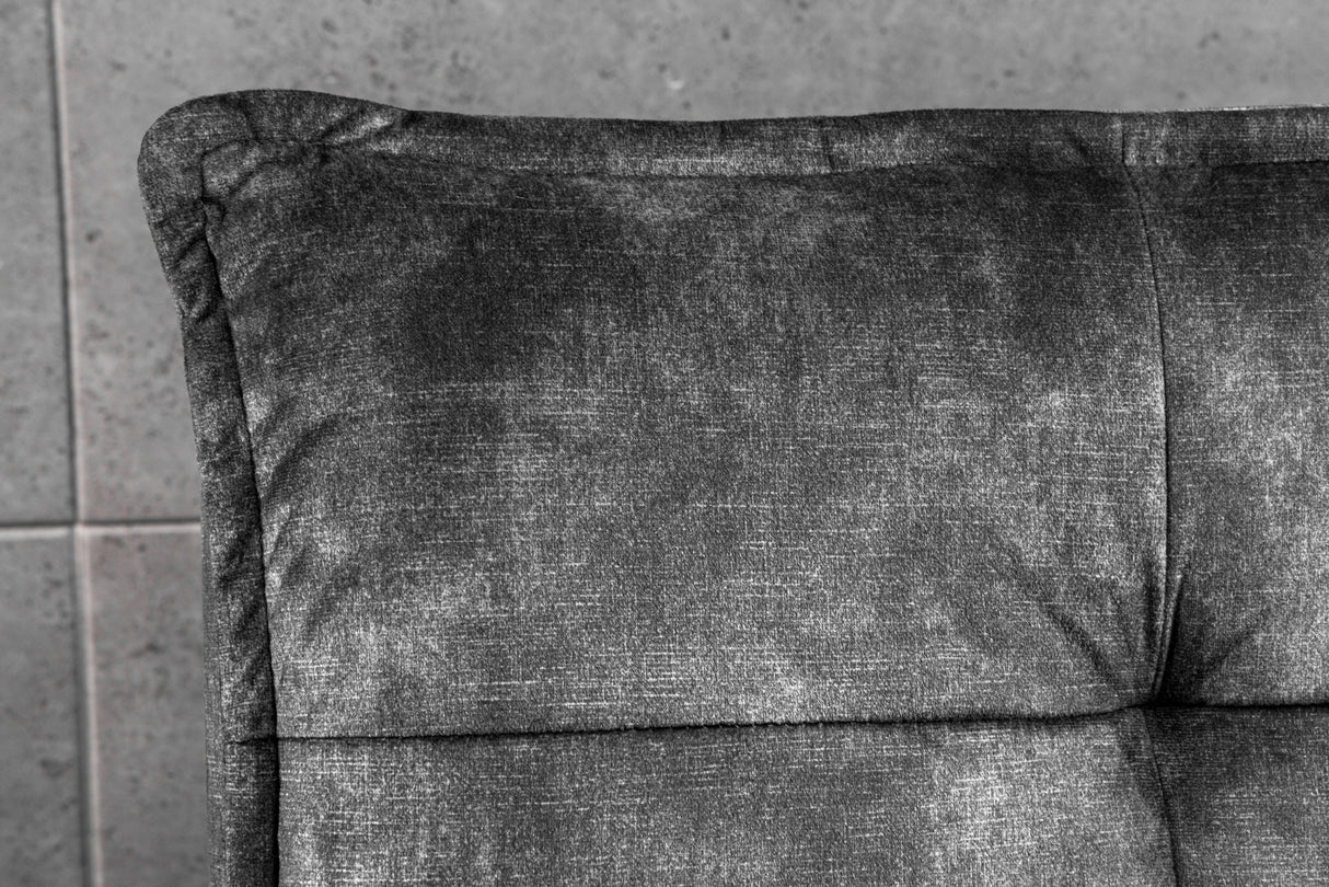 Sofa bed JAZZ 195cm 3-seater velvet grey