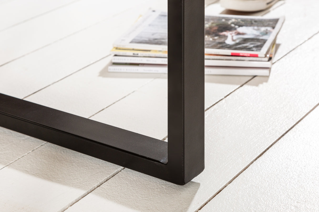 Coffee table IRON CRAFT 60cm U-legs mango wood