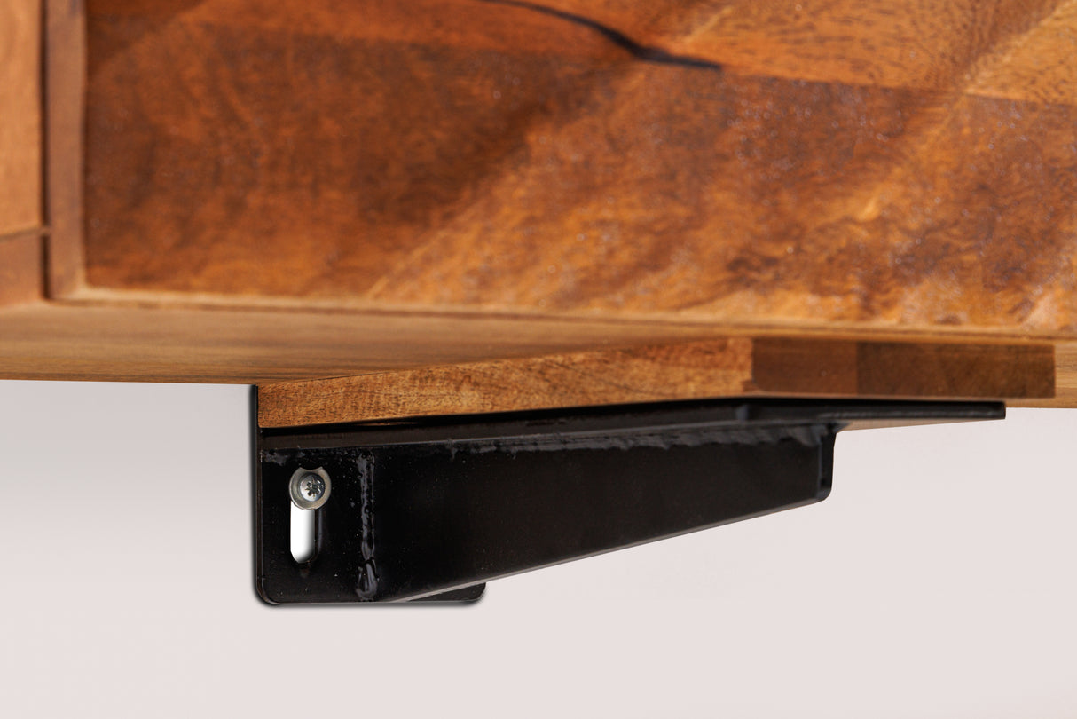 TV-Board SCORPION 160cm 3D hanging lowboard mango wood brown