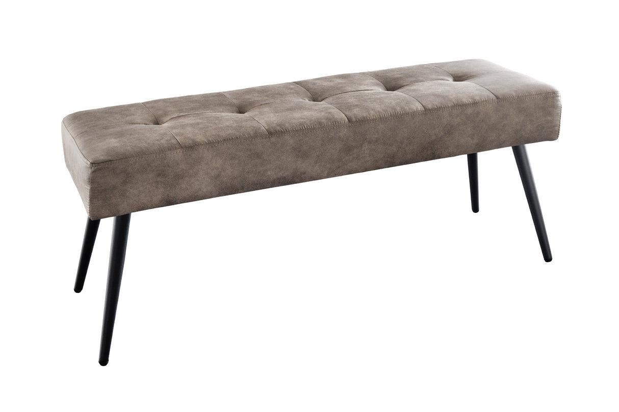 Bench BOUTIQUE 100cm microfibre taupe