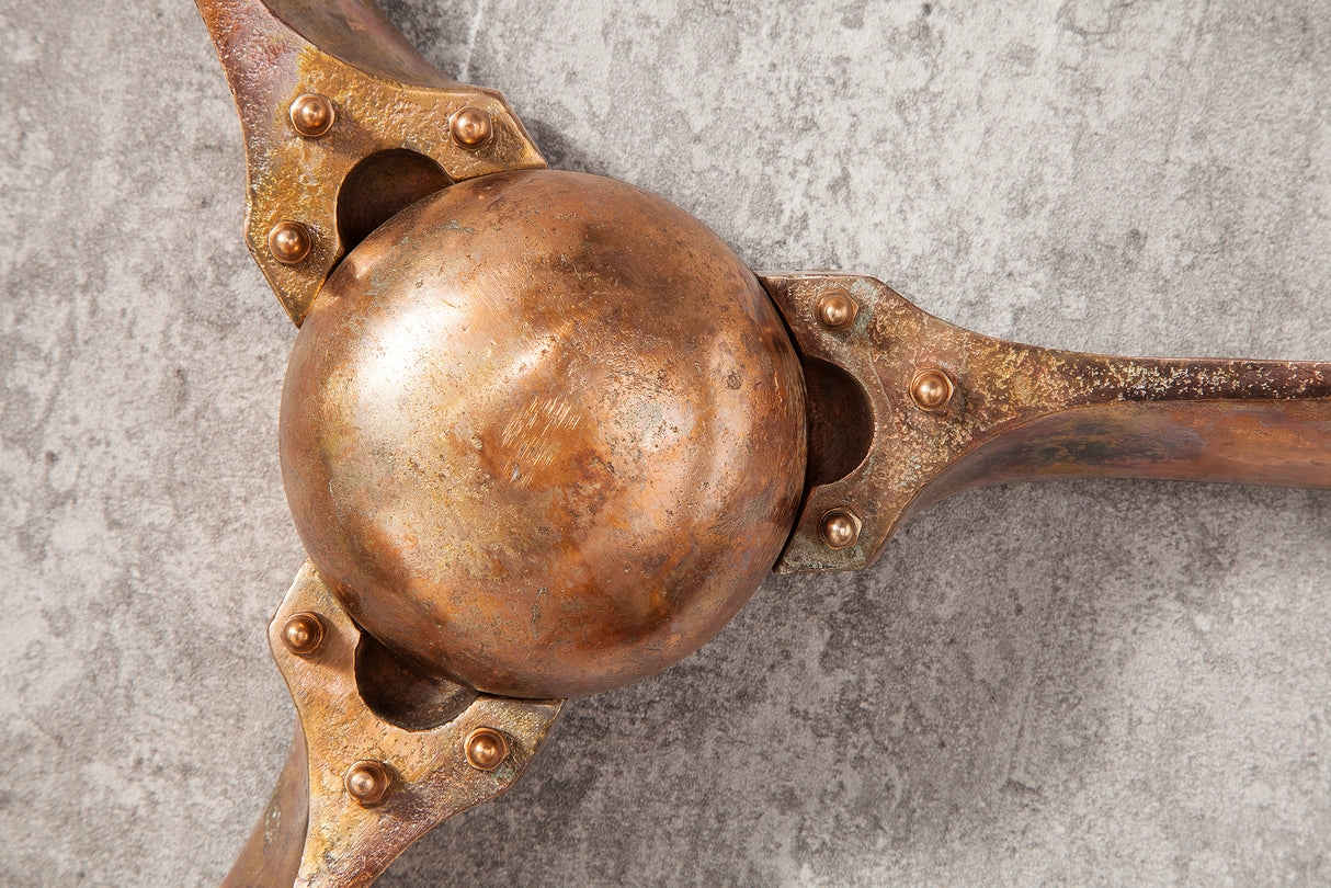 Wanddeko Propeller SCREW 60cm Kupfer meliert