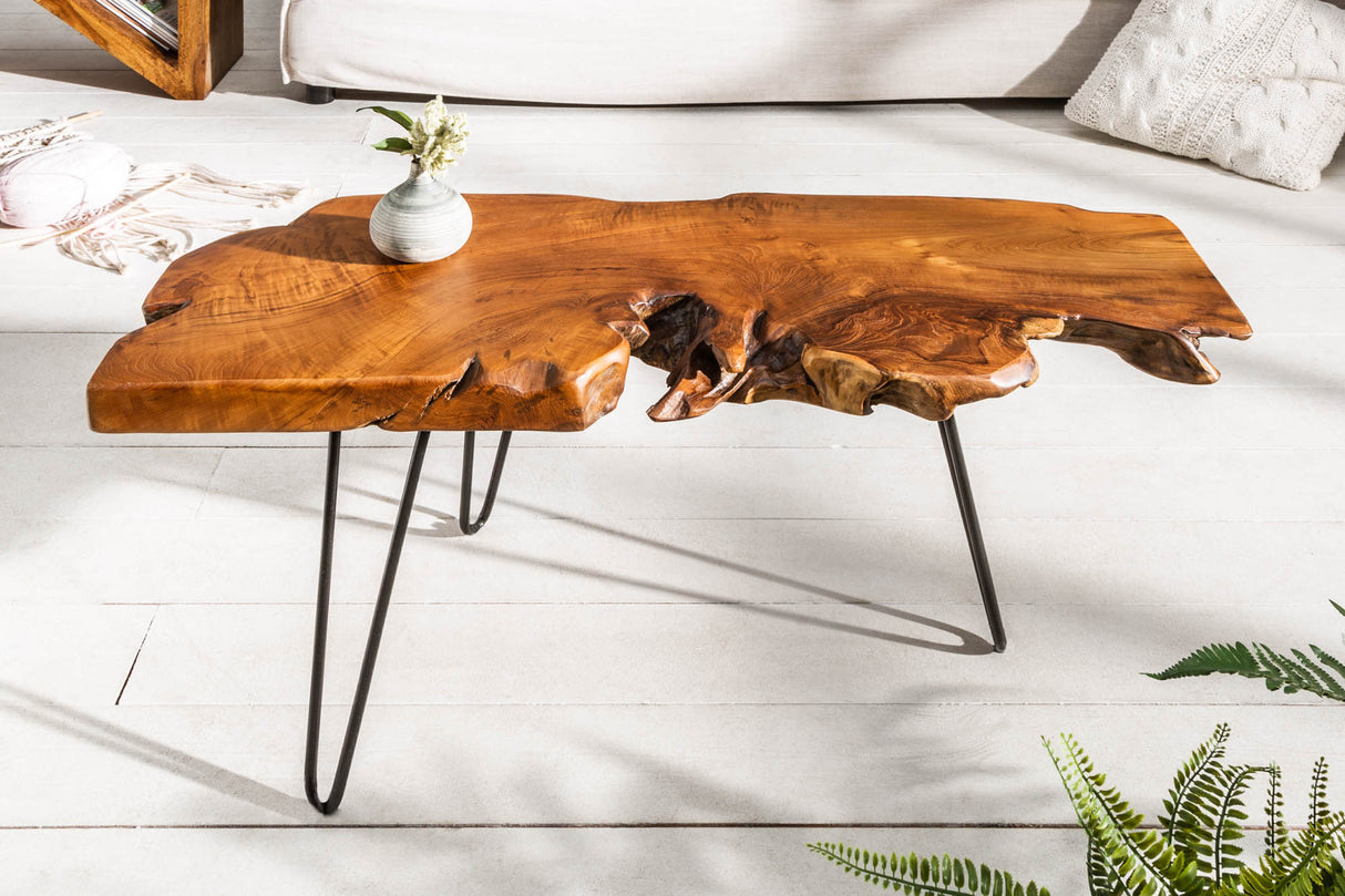 Coffee table WILD 100cm teak wood