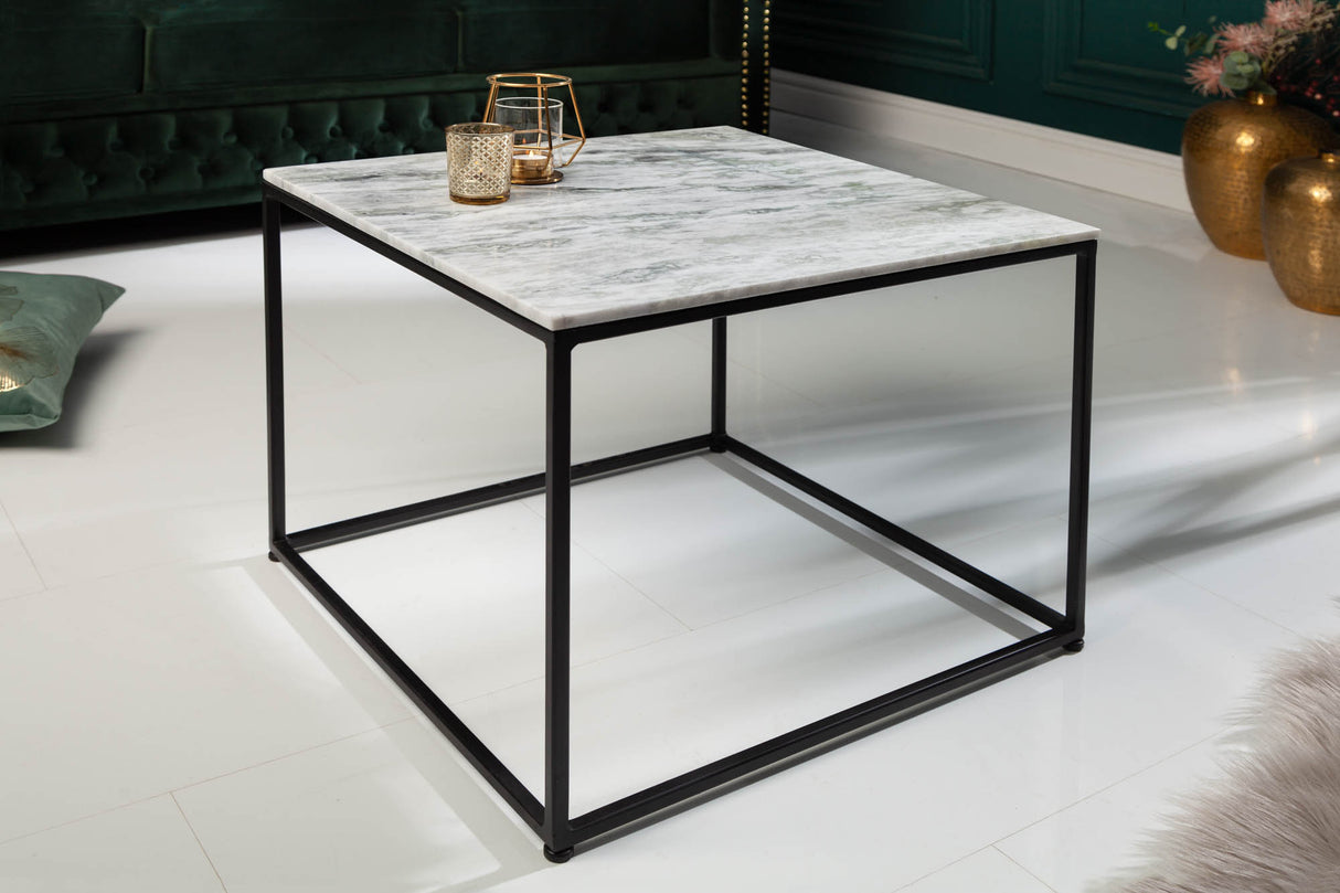 Coffee table ELEMENTS 50cm marble white