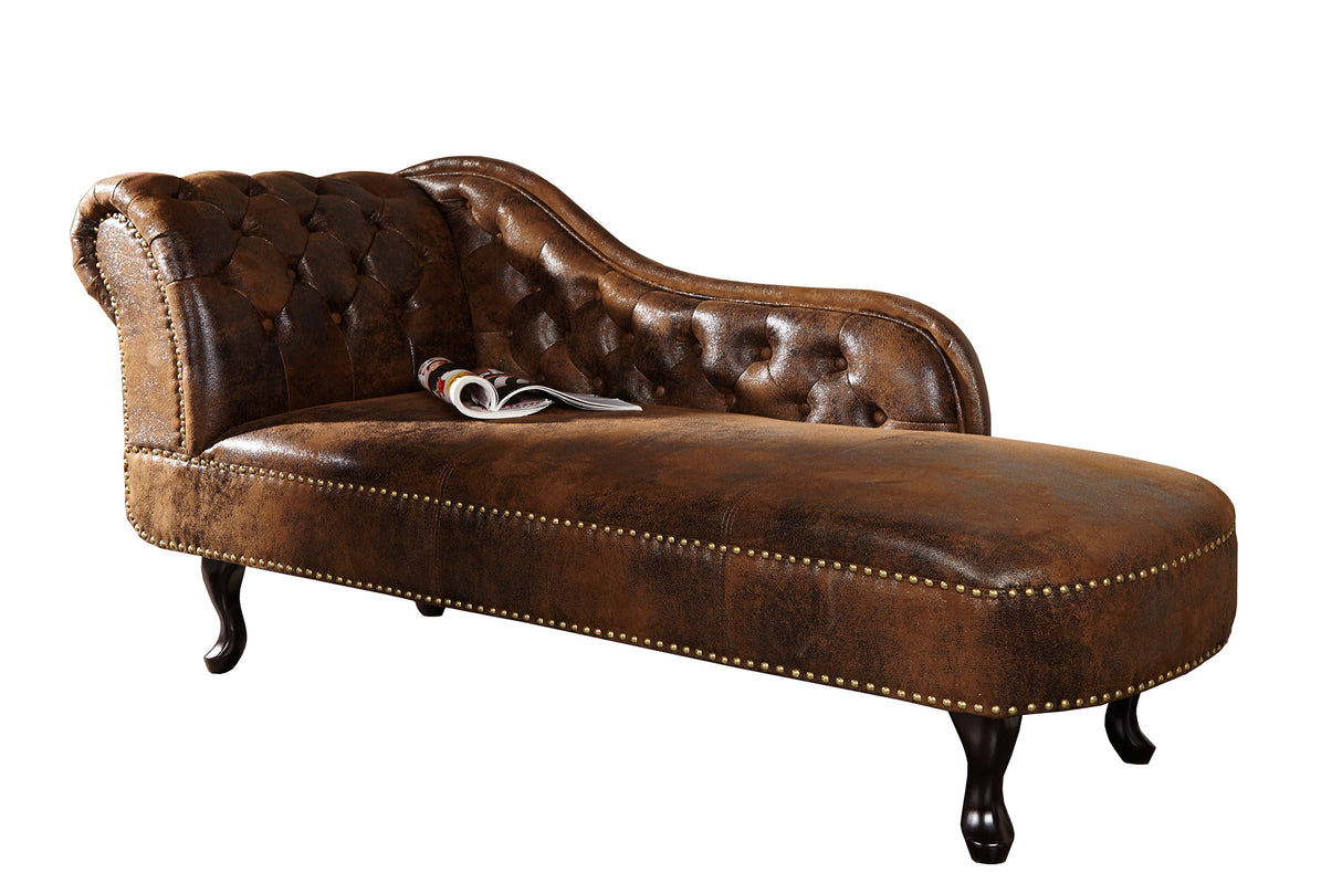 Recamiere CHESTERFIELD antique look brown