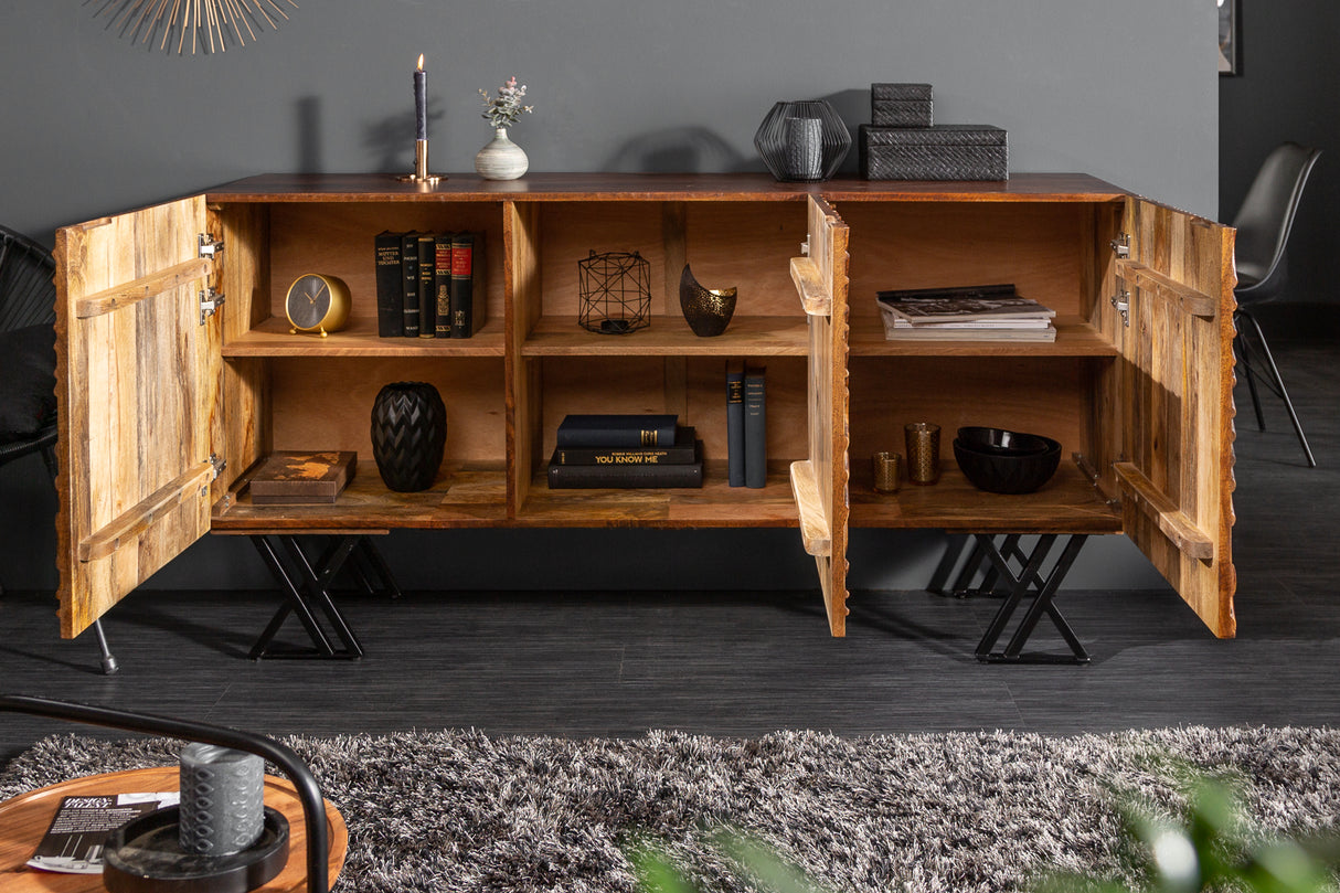 Sideboard FLUID 160cm 3D mangobraun