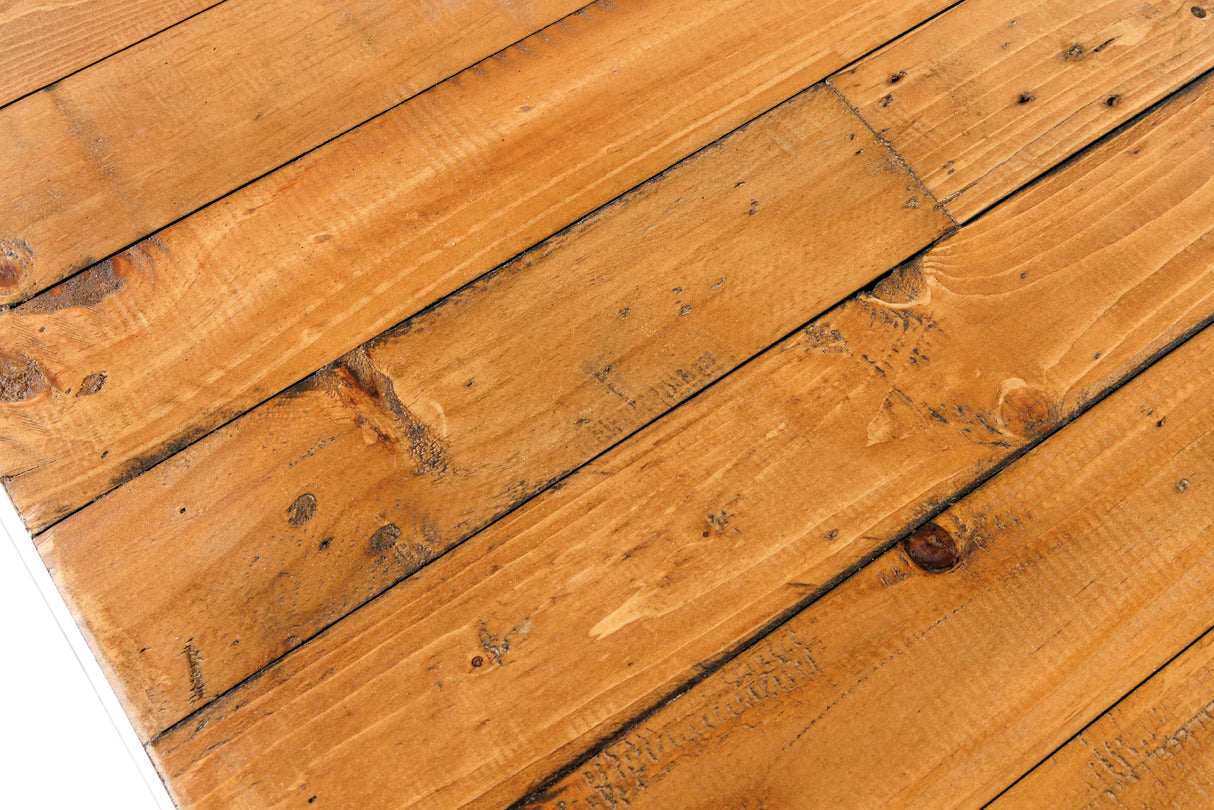 Dining table THOR 300cm X-legs pinewood vintage brown