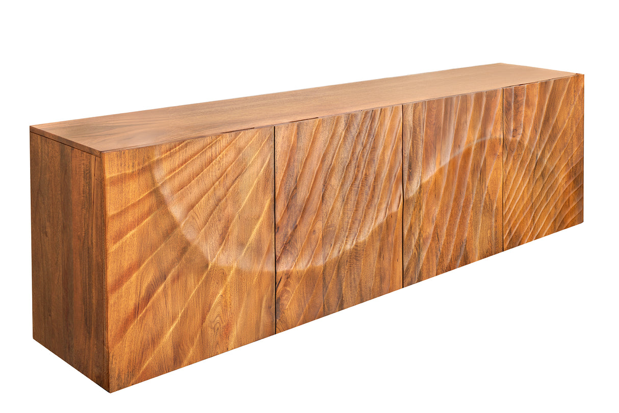 Sideboard SCORPION 180cm 3D hängend Mangoholz braun