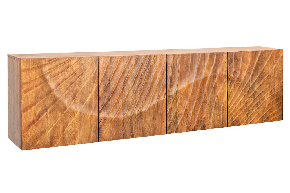 Sideboard SCORPION 180cm 3D hängend Mangoholz braun
