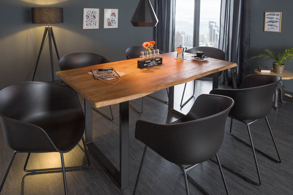 Dining table MAMMUT 160cm 26mm wild acacia wood