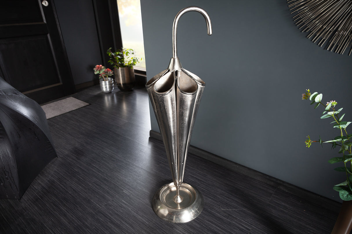 Umbrella stand UMBRELLA 90cm for 6 umbrellas silver