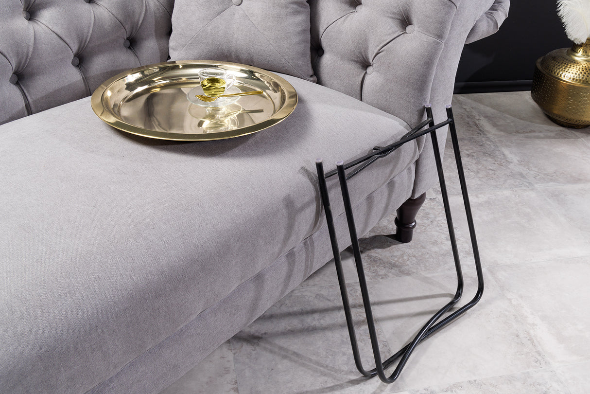 Beistelltisch CASABLANCA 50cm Messing gold abnehmbares Tablett