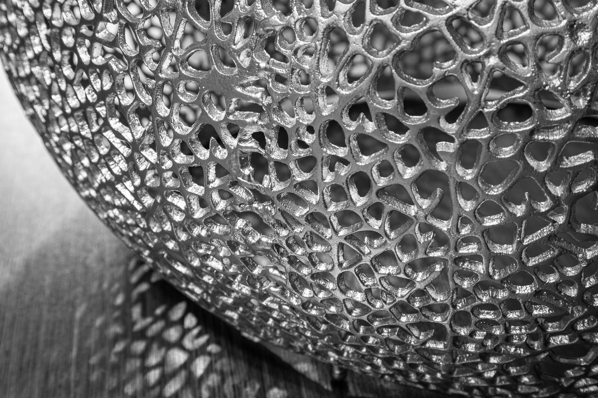 Couchtisch ABSTRACT LEAF 80cm silber
