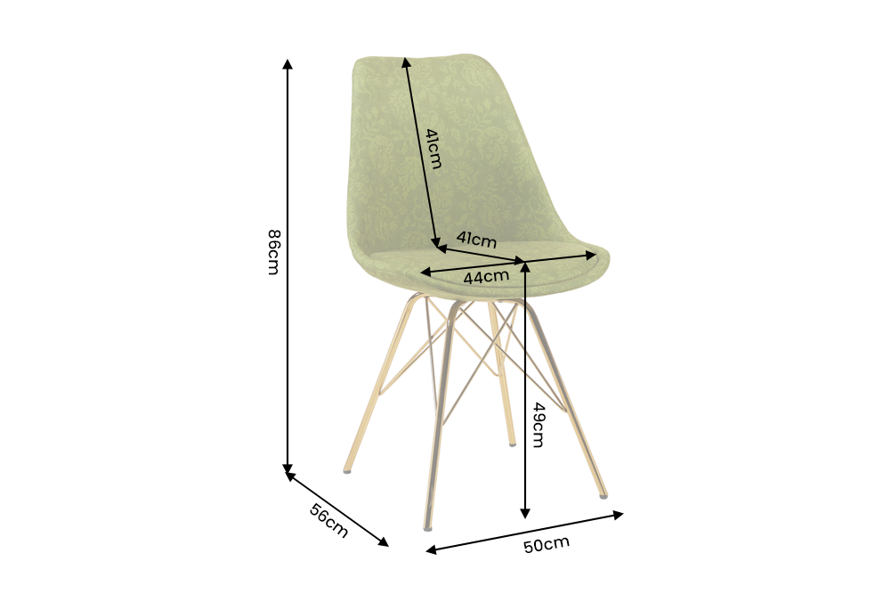 Chair SCANDINAVIA MEISTERSTÜCK ornament green