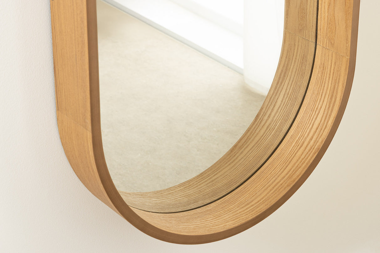 Wall mirrow PORTRAIT 165cm oak wood veneered