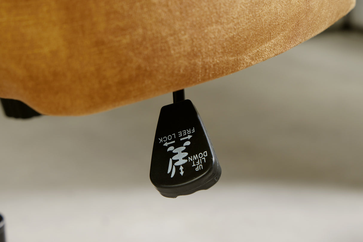 Bürostuhl PARIS 43-50cm Dekorsteppung senfgelb