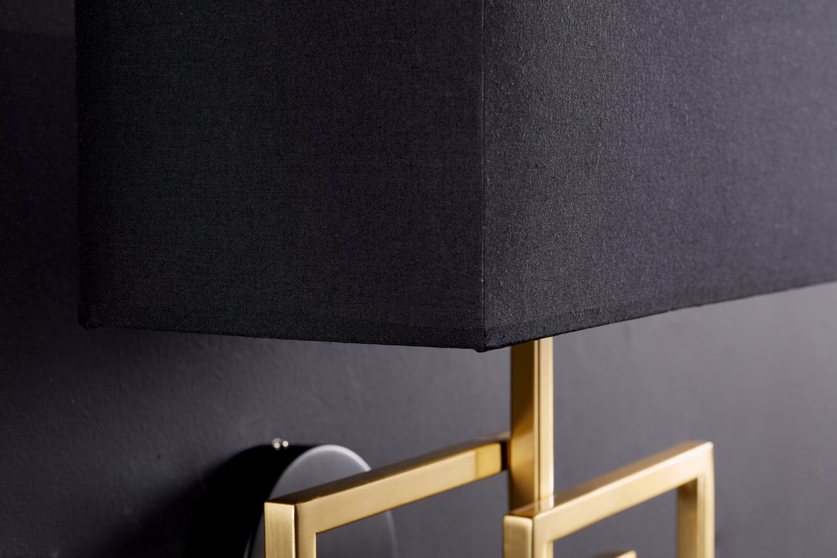 Wall lamp LEONOR gold black shade