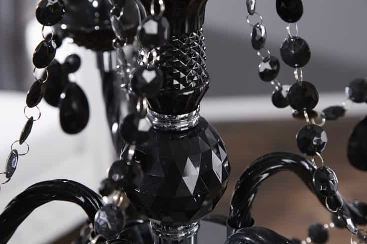 Kronleuchter DIAMONDS 5-armig Acryl schwarz