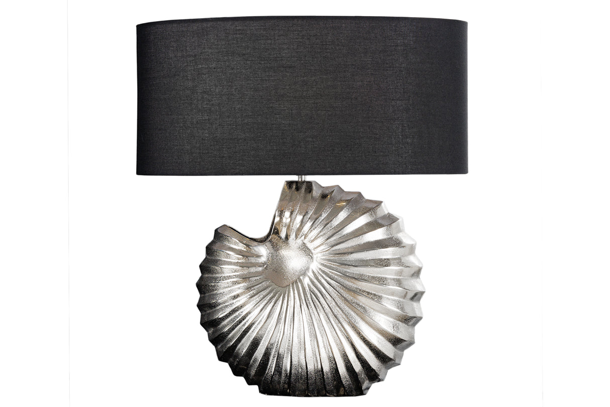 Table lamp frame SHELL silver w/o lampshade / adjustable lampshade