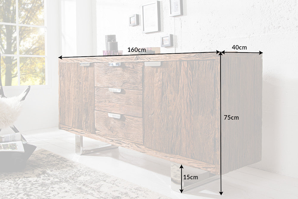 Sideboard EUPHORIA BARRACUDA 160cm teak wood